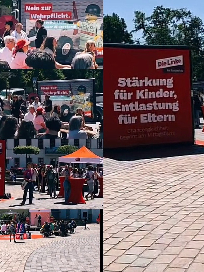 Plakatwände der Veranstaltung